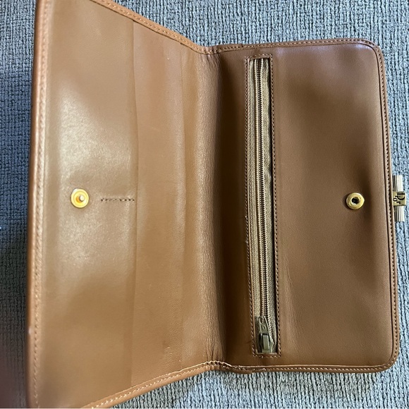 CHRISTIAN DIOR VTG Honeycomb Logo Monogram Frame Kisslock - Picture 5 of 6